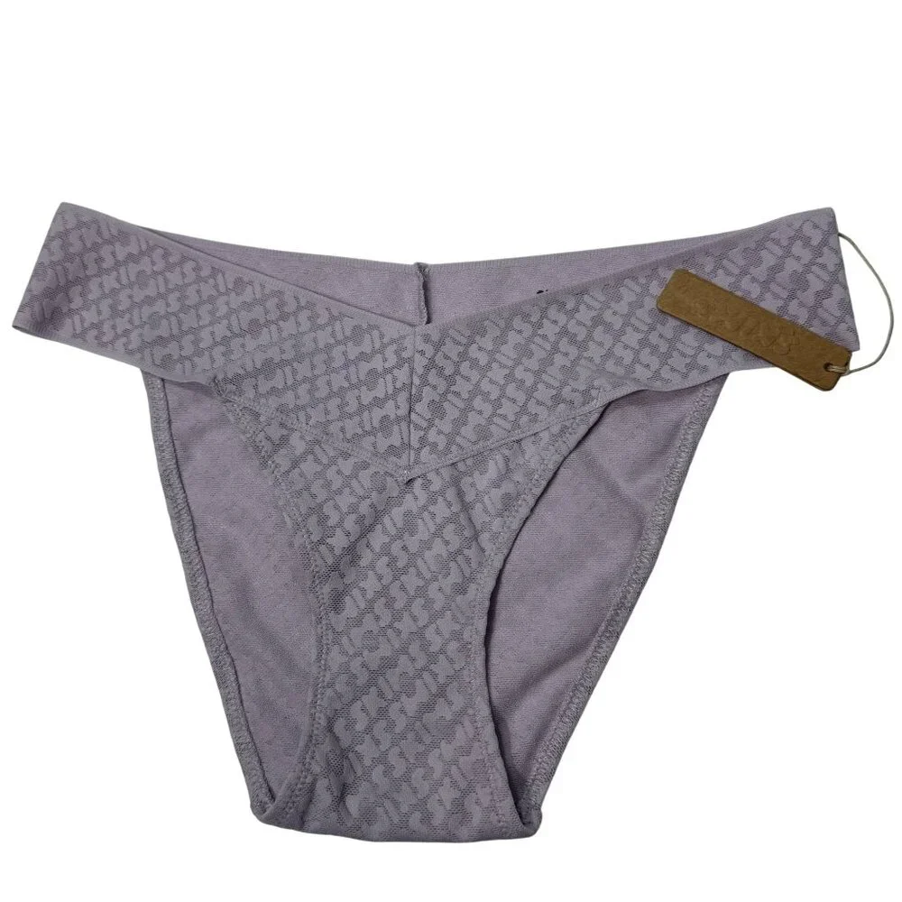 SKIMS Logo Mesh Cheeky Brief Lot‎ of 2 Iris Mica Desert XXS